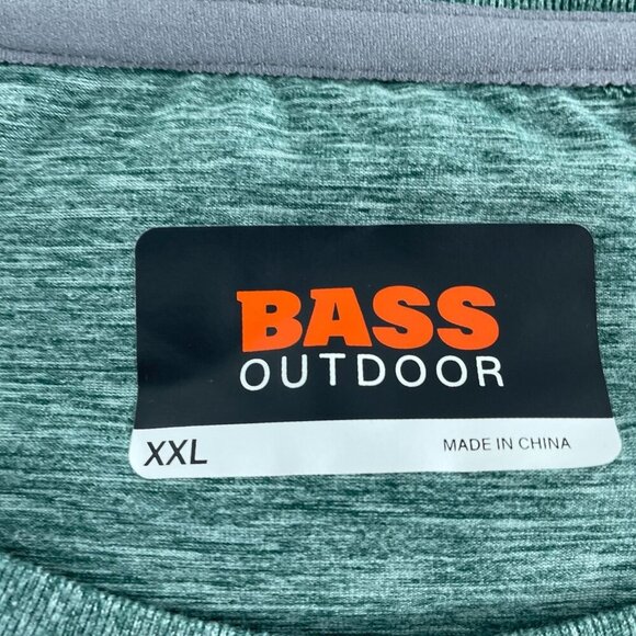 Bass Outdoor Microtech Perf SS Tee XXL Lily Pad Crewneck Shirt For Men NWT 5920 - Picture 3 of 10